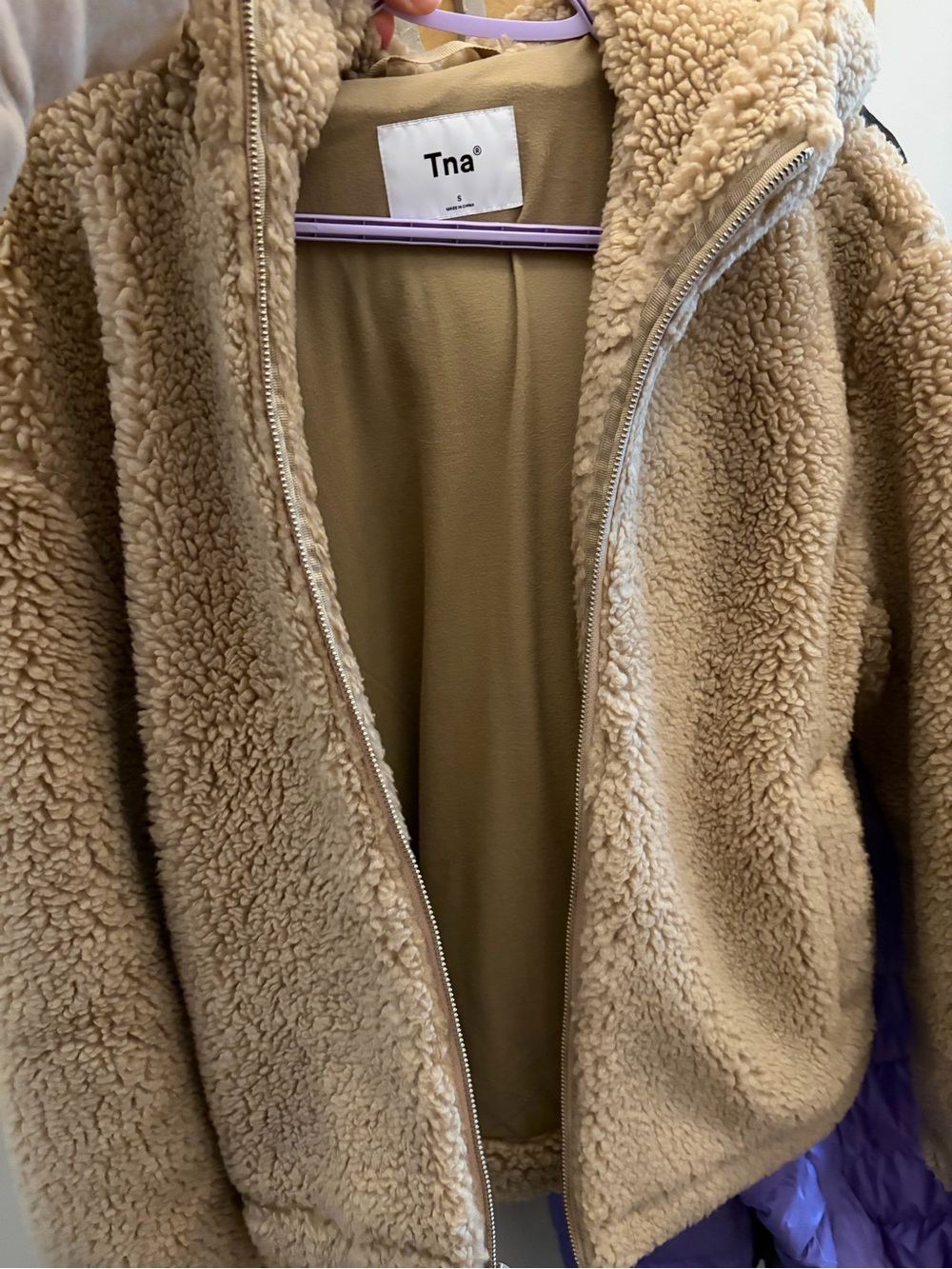 Tna Women’s Sherpa Zip-Up Jacket
